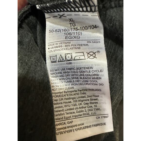 Gap Fit Brushed Tech Jersey Women's Gray Tapered Jogger Sweat Pants Size XL - Picture 6 of 7